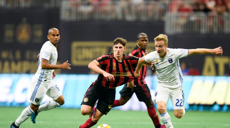 Images from the match between Atlanta United and San Jose Earthquakes at Mercedes-Benz Stadium in Atlanta, Georgia on Saturday, September 21, 2019. (Photo by AJ Reynolds/Atlanta United)