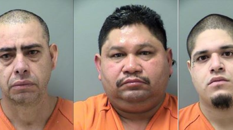 Alberto Gabriel, Jorge Soberanis, Alex Penazola and Angel Martines (Credit: Cherokee County Sheriff’s Office)