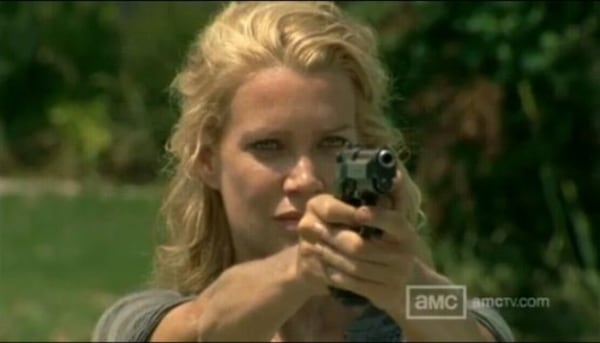 The Governor left Andrea for dead. She almost got away... almost. CREDIT: AMC