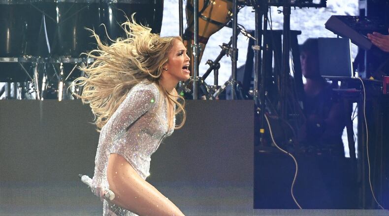 LAS VEGAS, NEVADA - JUNE 15: Jennifer Lopez performs during a stop of her It's My Party tour at T-Mobile Arena on June 15, 2019 in Las Vegas, Nevada. (Photo by Ethan Miller/Getty Images for ABA)