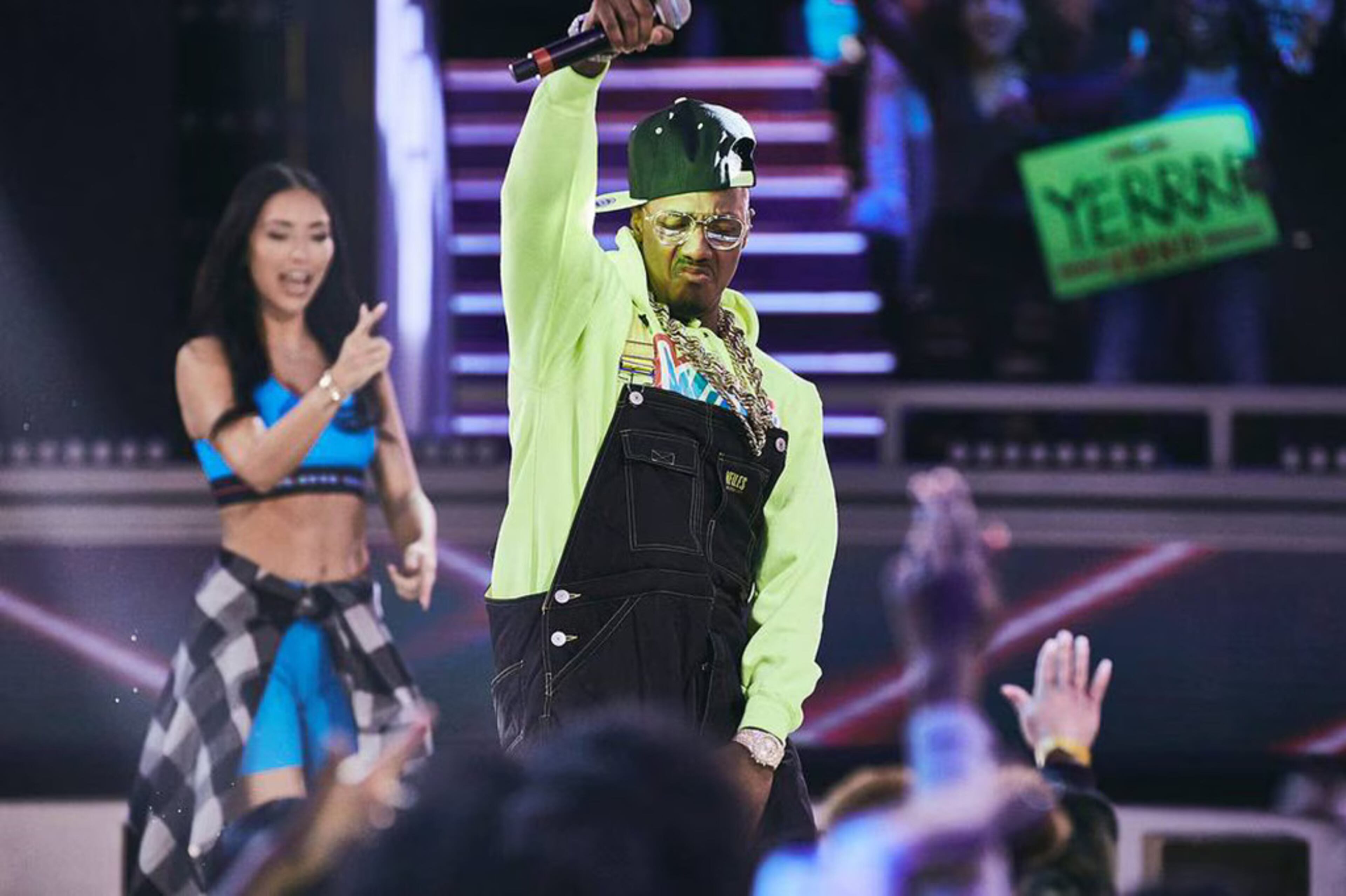 Nick Cannon shot three seasons of his MTV2 show "Wild 'n Out" at Atlanta's Center Stage in 2018 and 2019. Cannon needs fewer than five hours of sleep a night, relying on workouts and meditation to stay fresh. (MTV2)