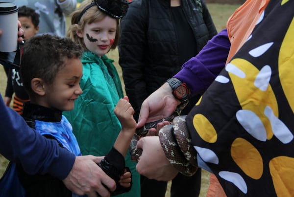 The Chattahoochee Nature Center holds annual Halloween Hikes, where folks dressed as animals like opossums greet kids along the way. (Courtesy of the Chattahoochee Nature Center)
