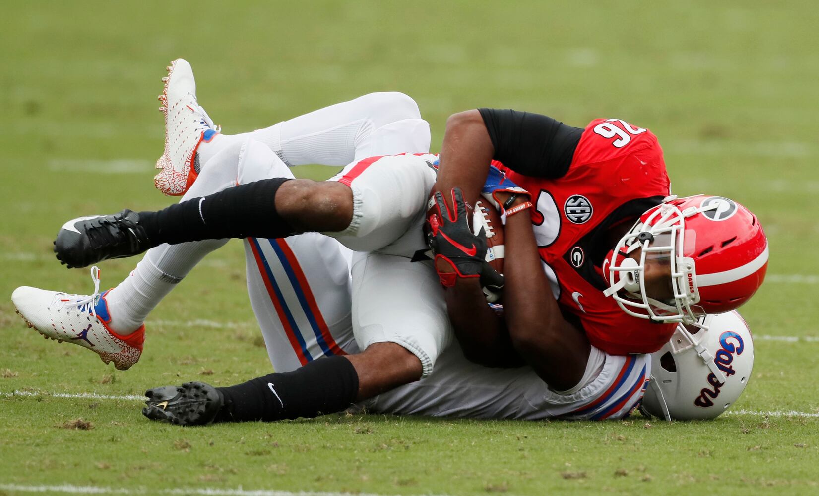 Photos: Bulldogs tackle the Gators in Jacksonville