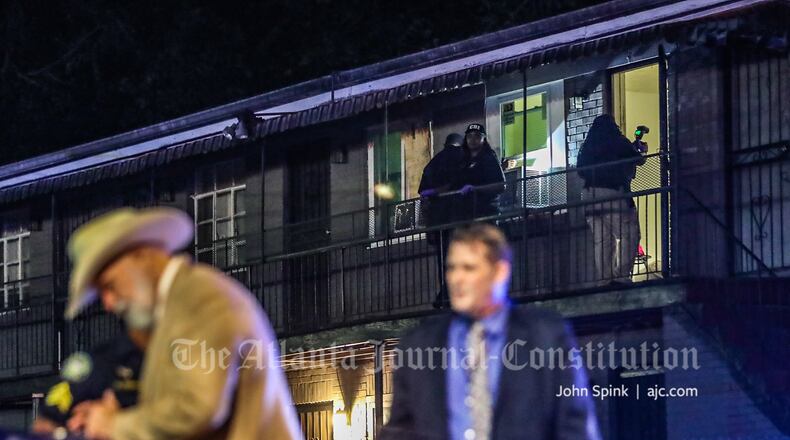 The body of a 23-year-old woman was discovered inside a northwest Atlanta apartment Friday morning after police followed a trail of blood from a nearby gas station.