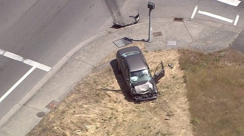 A woman in her 70s died in a crash in Bremerton, Washington, Tuesday on the way to a funeral, according to authorities.