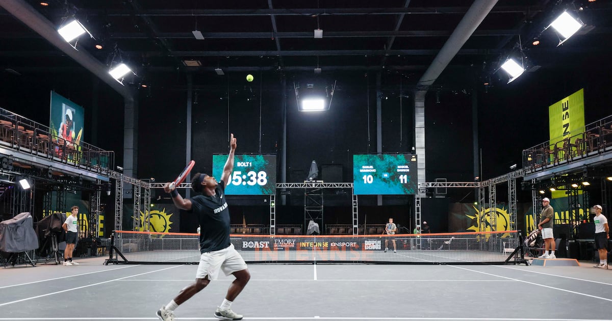 Inside this Atlanta area film studio, a new pro tennis league has risen