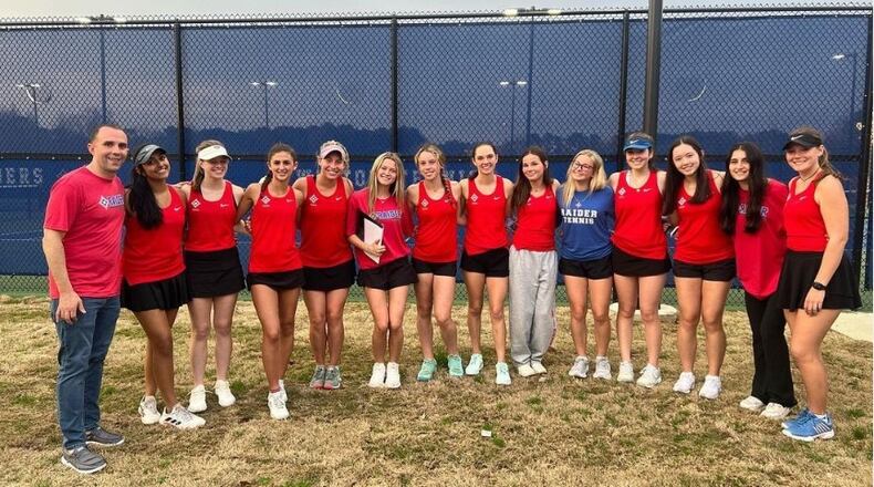 The 2023 Walton High girls tennis team.