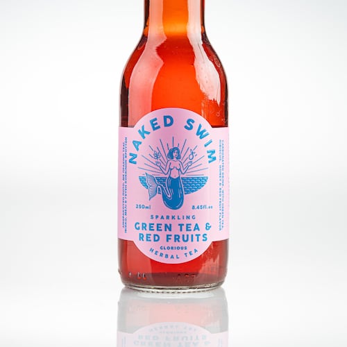 Naked Swim sparkling teas from Greece are lightly carbonated and contain caffeine. They are available in three flavors at most Cost Plus World Market stores. (Courtesy of Ergon Foods)
