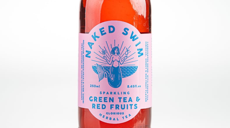 Naked Swim sparkling teas from Greece are lightly carbonated and contain caffeine. They are available in three flavors at most Cost Plus World Market stores. (Courtesy of Ergon Foods)
