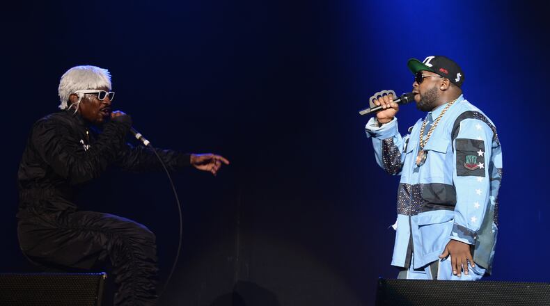 CHICAGO, IL - AUGUST 02: (L-R) Andre 3000 and Big Boi of Outkast perform at Samsung Galaxy stage during 2014 Lollapalooza Day Two at Grant Park on August 2, 2014 in Chicago, Illinois. (Photo by Theo Wargo/Getty Images) Getty Images