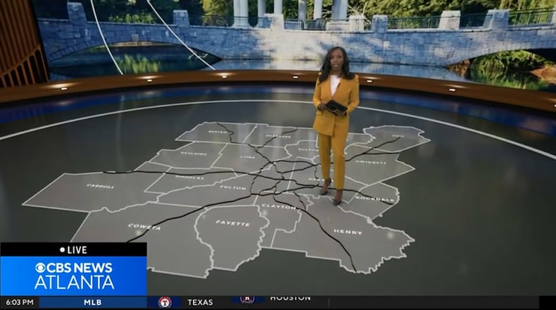 CBS News Atlanta debuted its first newscast at WUPA-TV on Monday, Sept. 15, 2025, featuring Jobina Fortson-Evans as the station's first anchor. (CBS News Atlanta)