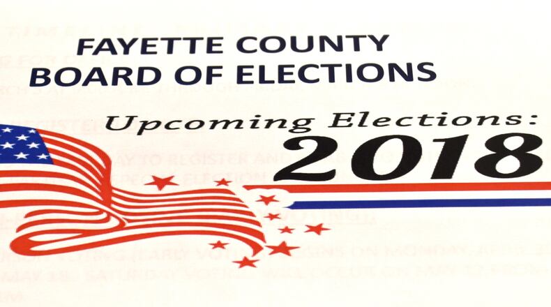 Nine candidates qualified for five open election seats in Fayette County. AJC file photo