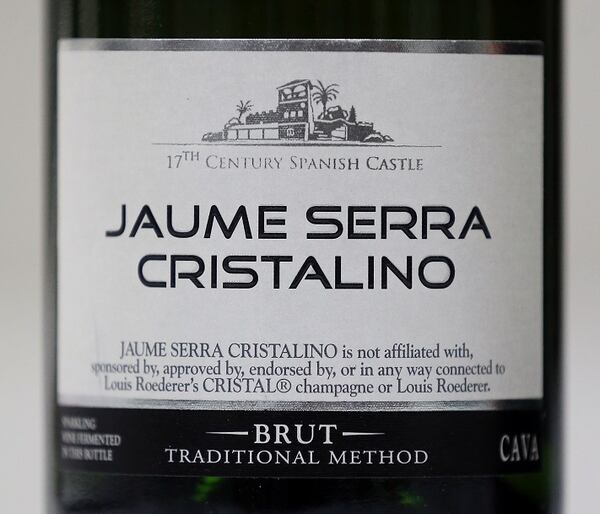 Jaume Serra Cristalino cava on December 15, 2017, in Akron, Ohio. Known as the "Spanish champagne," it's a great value. (Phil Masturzo/Akron Beacon Journal/TNS)