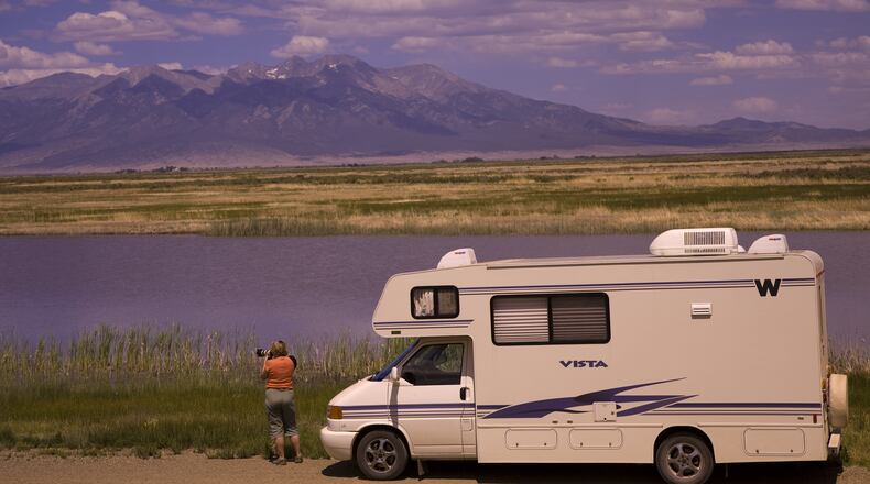Vehicles, including RVs, can follow a loop tour through Alamosa National Wildlife Refuge, which includes thousand of acres of wetlands along the Rio Grande River that are ideal for viewing waterfowl and other avian speicies. (Dave G. Houser/TNS)
