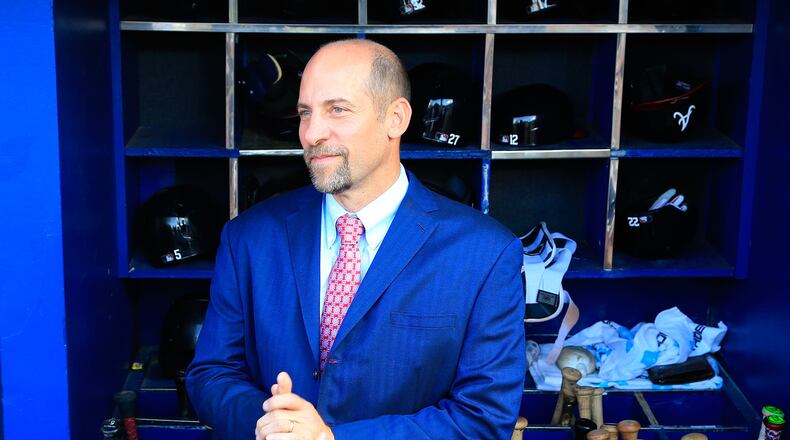 Former Braves Hall of Fame pitcher John Smoltz became one of the top analysts this season for Fox sports, broadcasting the World Series. (Daniel Shirey / Getty Images)