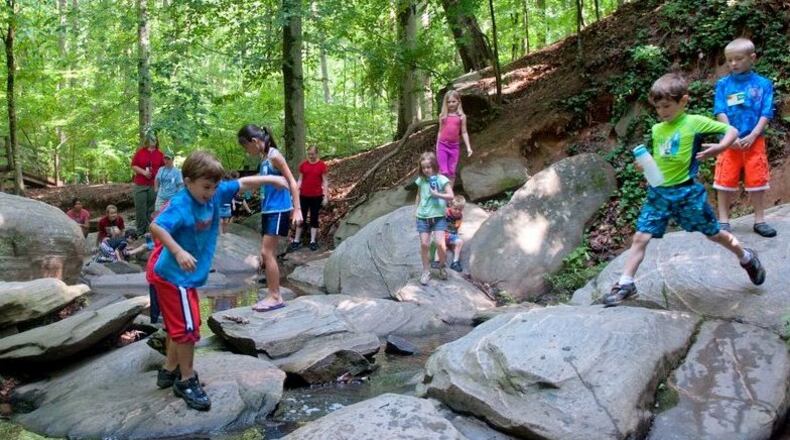 Dunwoody Nature Center offers Mud-luscious camp for kindergartners through fifth-graders and Puddle Wonderful half-day camps for three- and four-year olds.
