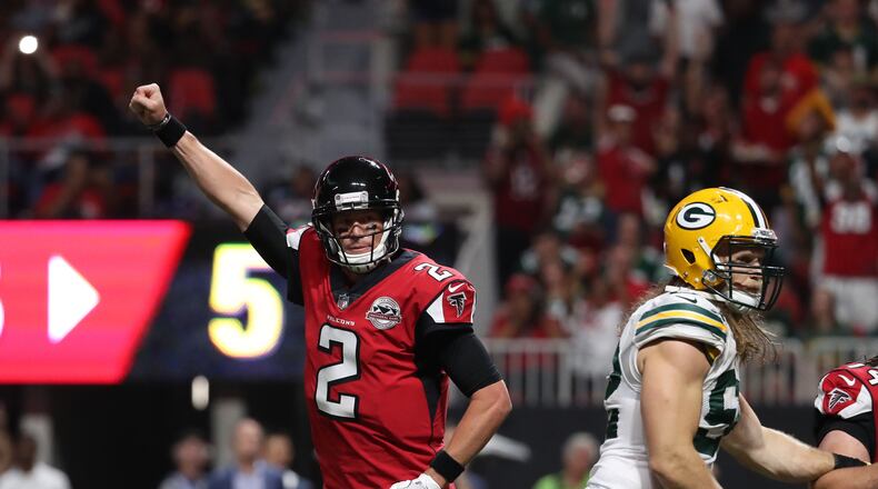 Matt Ryan led the Falcons past the Packers on Sunday.