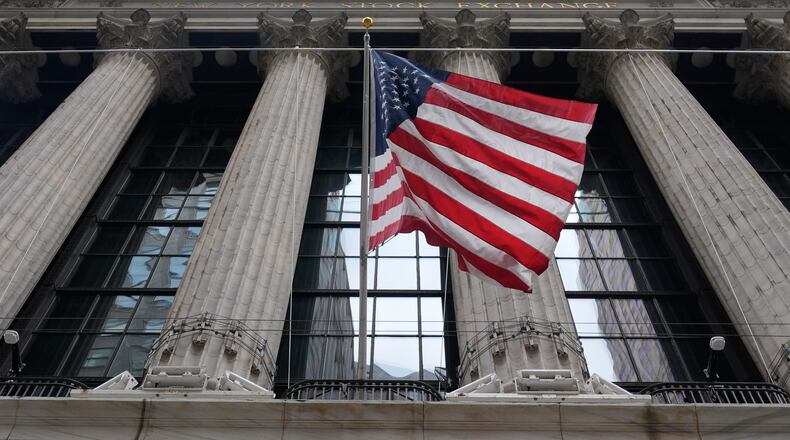 The New York Stock Exchange is seen in New York, Thursday, March 19, 2026. (AP Photo/Seth Wenig)