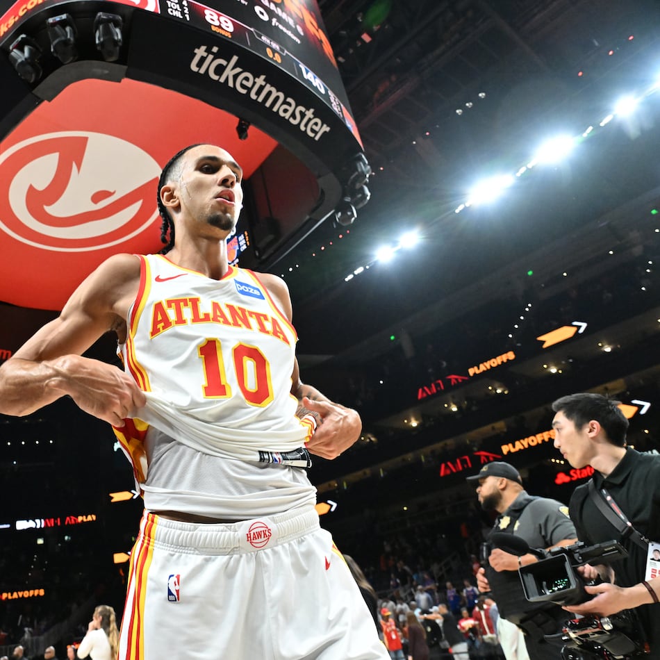 The Hawks had a 3% chance of landing the No. 1 pick when they won the NBA draft lottery and selected Zaccharie Risacher in 2024. (Hyosub Shin/AJC)