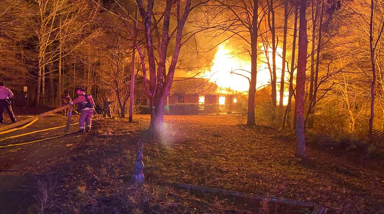 Paulding County fire crews were called to the scene of a house fire on Trace Road on New Year's Eve.