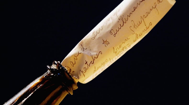 Florida high school students found a message in a bottle from a German kindergarten class.