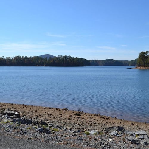 The woman, who was not publicly identified, died at a hospital after the medical emergency on the lake, officials said. (Courtesy of Georgia DNR)