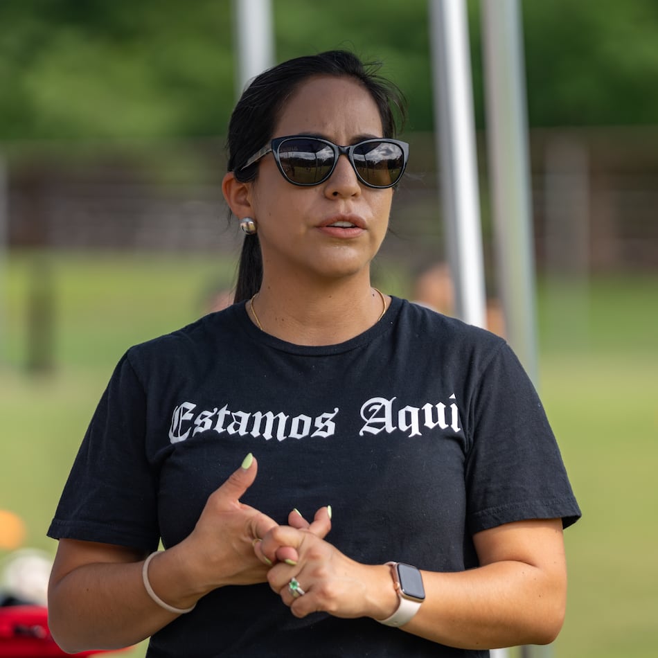 In preparation for the FIFA World Cup, the Latino Community Fund is sponsoring a soccer clinic and workshop for families to learn how to handle potential ICE interactions during the event. (Ben Hendren for the AJC)