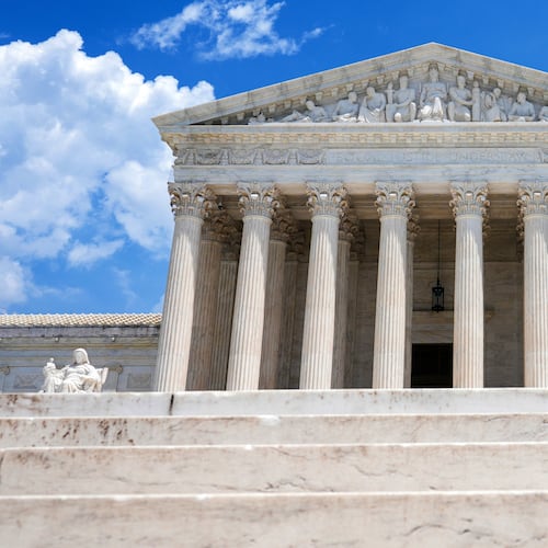 FILE - The U.S. Supreme Court is seen, June 11, 2026, in Washington. (AP Photo/Mariam Zuhaib, File)