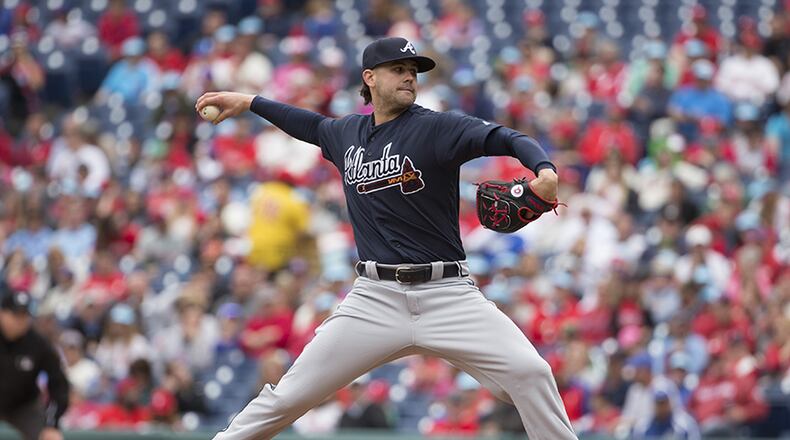 Right-handed pitcher Casey Kelly made his first Braves start on Sunday in Philadelphia.
