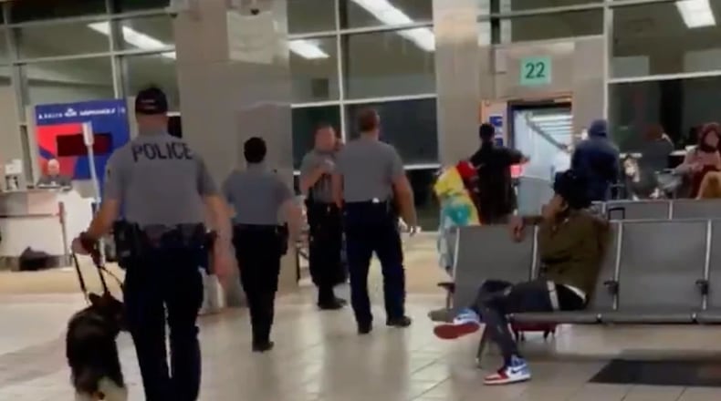 A passenger who started a fracas on a Delta flight, causing the flight to be diverted to Oklahoma City, was a flight attendant who had been placed on leave prior to the event.