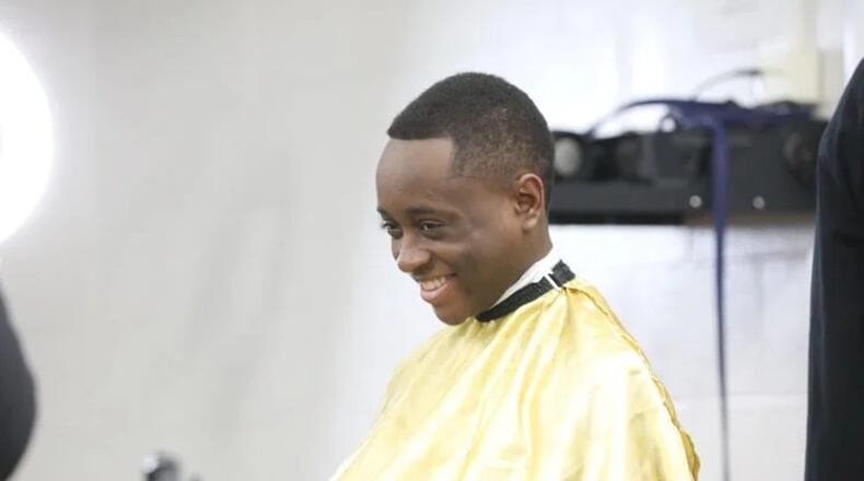 Participants in the Dapper Mentorship Program at Shiloh High School received a free haircut and free business casual attire in April.