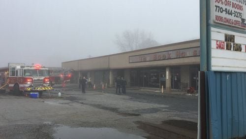 A fire damaged a thrift store in Cobb County.