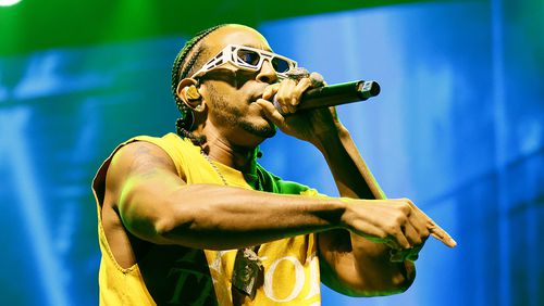 Rapper and actor Ludacris performs alongside music producer Jermaine Dupri, during his "The South Got Something to Say" show at the Caesars Superdome in New Orleans. The Essence Festival is celebrating its 29th year, and the 50th anniversary of hip-hop. (RYON HORNE / RYON.HORNE@AJC.COM)