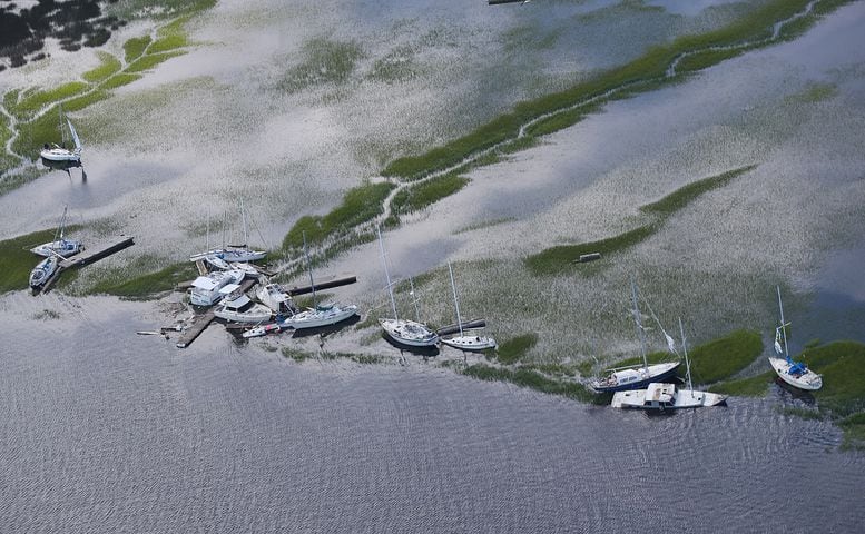 Aerial photos show Irma's impact on coastal Georgia
