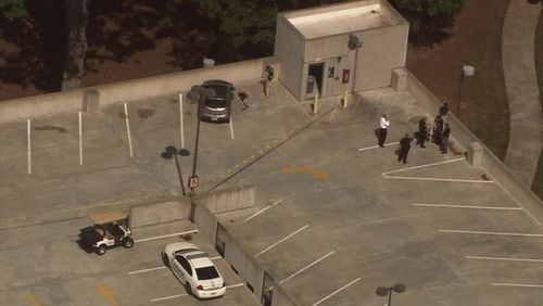 One person was shot in the parking deck of Georgia Gwinnett College, the school said.