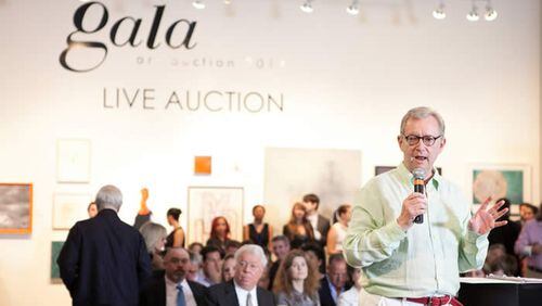 Atlanta attorney James Landon, MOCA Gala's long-time auctioneer, is being honored for his arts support.