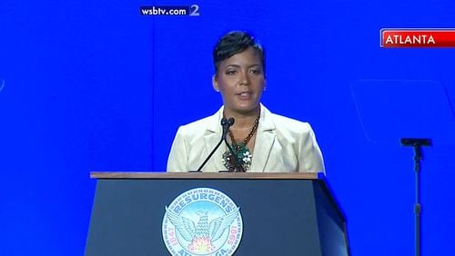 Mayor Keisha Lance Bottoms delivered her first State of the City speech Wednesday.