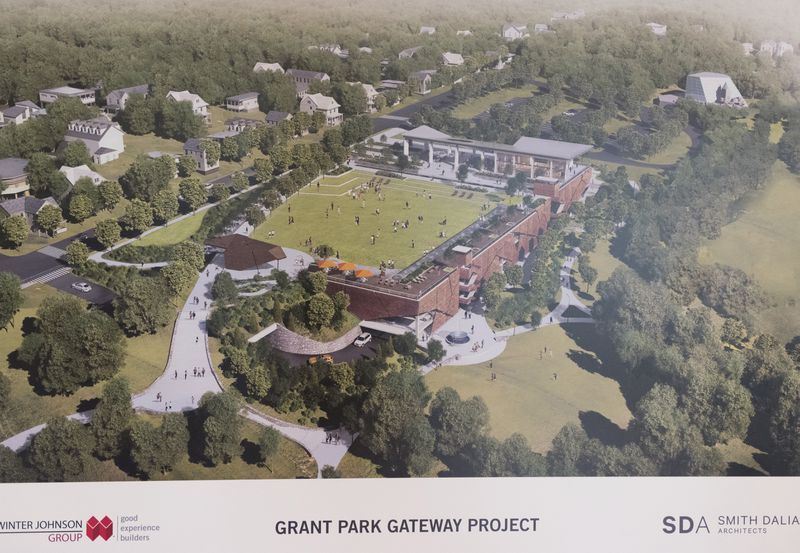 Rendering of the new parking garage slated for Grant Park unveiled Tuesday by Mayor Kasim Reed. The Grant Park Gateway Project aims to alleviate traffic and address a lack of parking by constructing a $48 million, 1,000-space parking garage near Zoo Atlanta on Boulevard Avenue.
