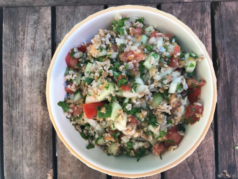Taboulleh has bulgur in this recipe, but some other recipes use quinoa instead. Ligaya Figueras / ligaya.figueras@ajc.com