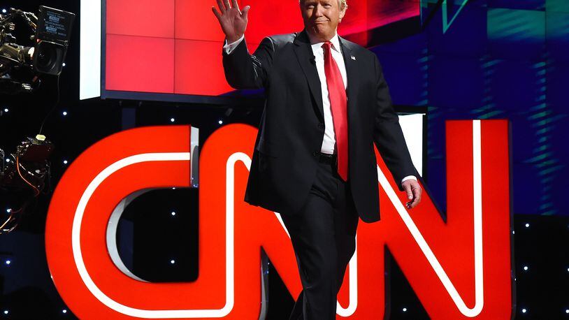 Donald Trump dominated CNN's airwaves in 2016. CREDIT: Getty Images
