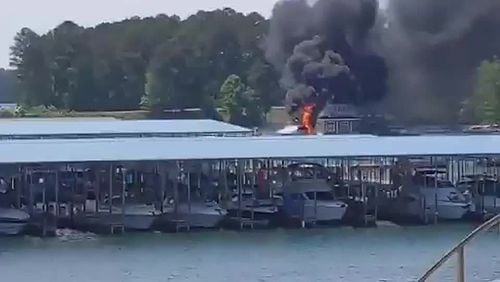 The explosion happened as the boat was refueling at the gas docks at the Port of Indecision.