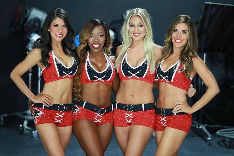 The Atlanta Falcons Cheerleaders gathered on Sunday morning for a photoshoot. Here's a look at the behind the scenes action. (Courtesy of The Atlanta Falcons)