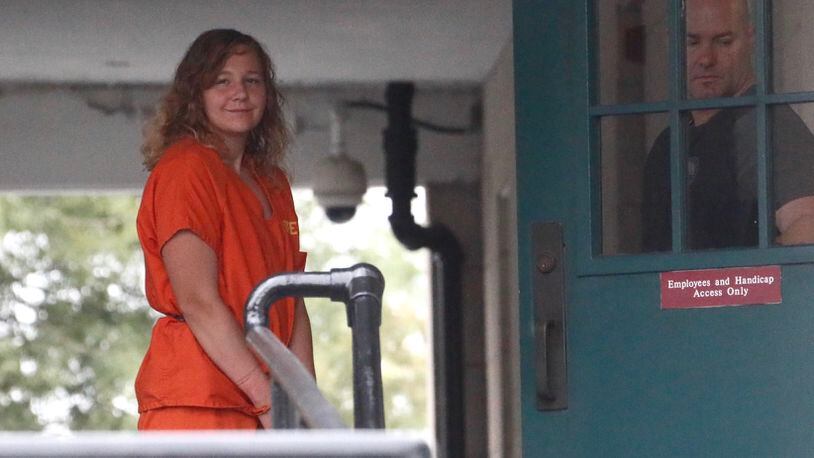 Aug 23, 2018 - Augusta -  Reality Winner, who pleaded guilty in June to leaking top-secret government documents about Russian meddling in the 2016 election, arrived to be  to be sentenced in a federal court in Augusta on Aug. 23.   Bob Andres / bandres@ajc.com