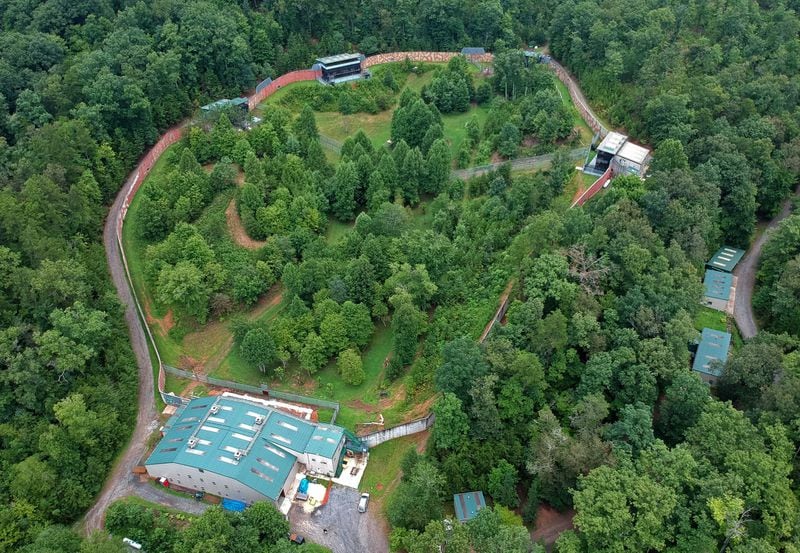 Project Chimps’ first phase includes five chimpanzee residences surrounding a forested, 6-acre habitat in the Blue Ridge Mountains. The 236-acre property in Morganton provides lifetime care to former research chimpanzees. HYOSUB SHIN / HSHIN@AJC.COM