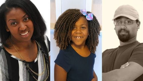 Chanece Samuel, John Parker and their 7-year-old Bryanna Brewster died in a crash on I-20 in east Georgia on June 11, 2022. (Family photos provided to Channel 2 Action News)