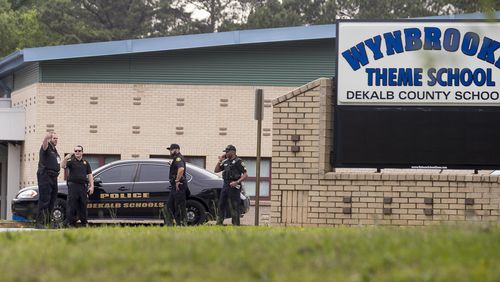 A 14-year-old who shot 10 DeKalb County students with a pellet gun as they played outside Wynbrooke Elementary in April pleaded guilty Wednesday to 10 counts of aggravated assault, Channel 2 Action News reported.