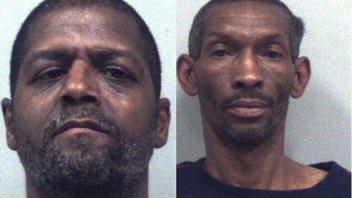 Thomas Duett (left) and Rodney Summerour were arrested June 6 after they and their dogs got into a fight.