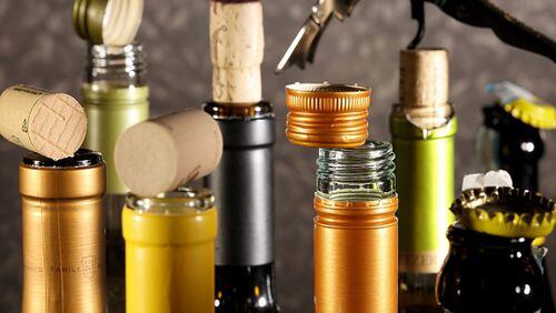 There is no consensus about which kind of bottle closure, cork or synthetic or screw top or crown cap, is best for wine. (Michael Tercha/Chicago Tribune/TNS)