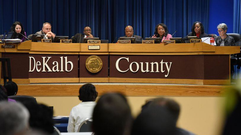 The DeKalb County Commission plans to vote on a proposal to levy a 1 percent sales tax to pay for road repaving and other infrastructure. But the initiative may not pass because of concerns it could also result in an increase in property taxes. HYOSUB SHIN / HSHIN@AJC.COM