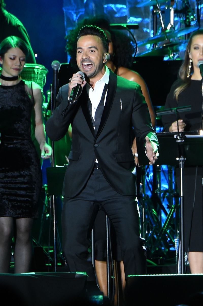  Luis Fonsi performed for Davis as well. (Photo by Mike Coppola/Getty Images)
